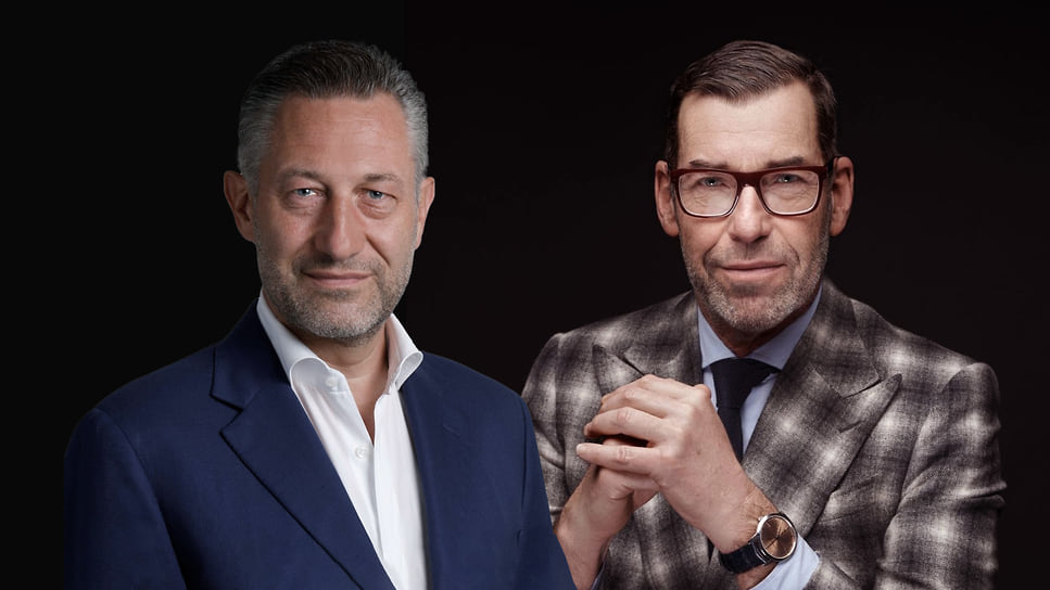 Старший консультант Phillips Аурел Бакс и директор по стилю и наследию Vacheron Constantin Кристиан Сельмони 