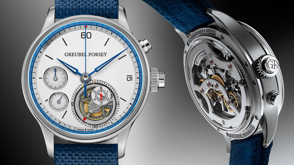 Номинация «Механическая исключительность»: Greubel Forsey Nano Foudroyante, механизм с ручным заводом, турбийоном, хронографом с указателем шести десятых секунд и запасом хода 40 часов; корпус 37,9 мм – белое золото; цена – 502 тыс. 