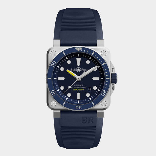 Часы Diver Blue, сталь, Bell & Ross, 585 000 руб. (Mercury)