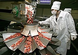 Ледяной панцирь на креветках не ущемляет прав потребителя, если на упаковке ему честно сообщают массу нетто
