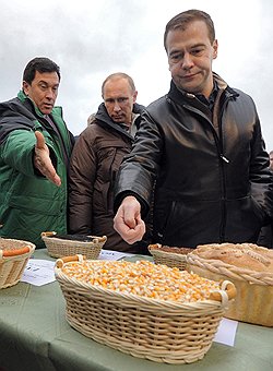 Ставропольским крестьянам президент и премьер пообещали увеличить кредитование под залог зерна  