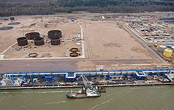 Угроза обрушения трубопроводной эстакады для перевалки нефти чревата экологической аварией в Финском заливе 
