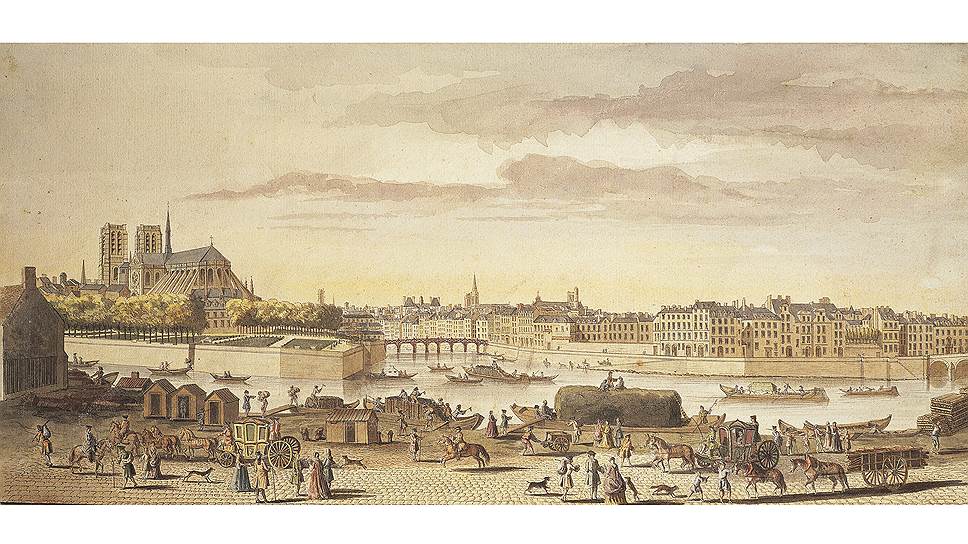 На острове Сите были снесены почти все здания вокруг Нотр-Дама