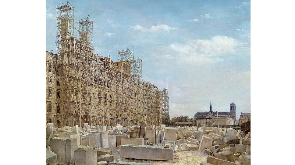Самой характерной чертой парижского пейзажа во второй половине XIX века были строительные леса 