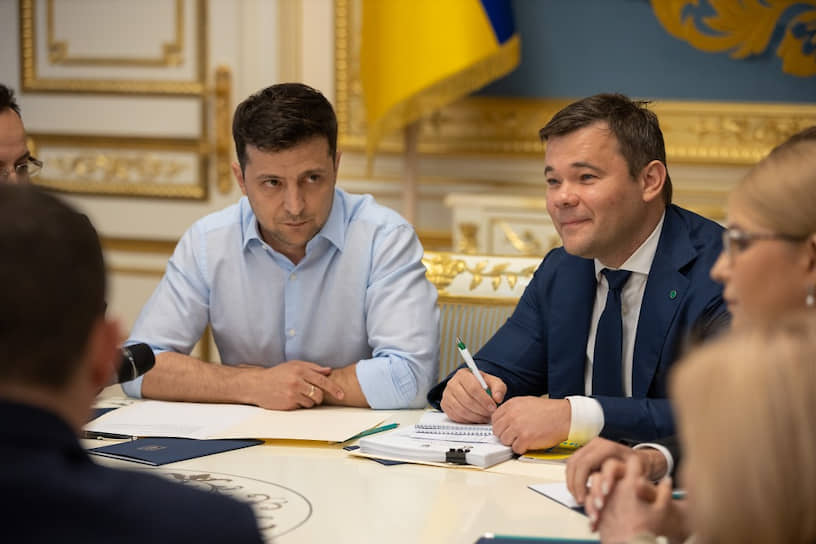 Президент Украины Владимир Зеленский и бывший глава его администрации Андрей Богдан 