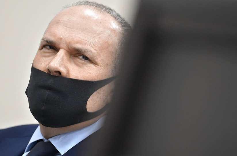 Михаил Мень на заседании суда в марте 2021 года 