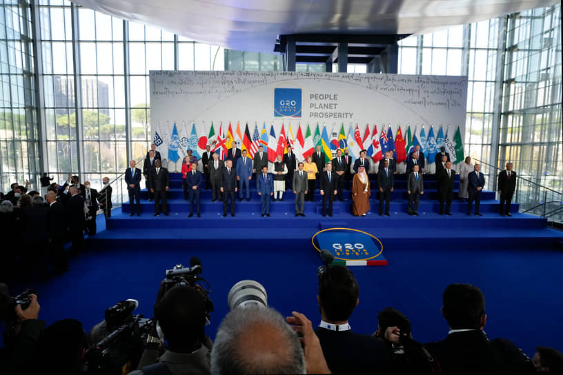 Лидеры стран G20 на двухдневном саммите в Риме