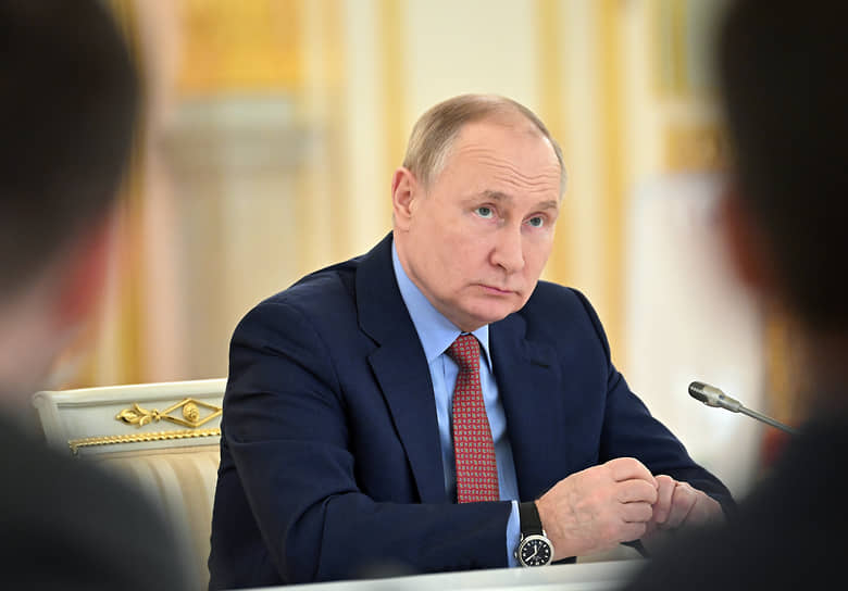 Владимир Путин во время встречи с членами «Деловой России» 