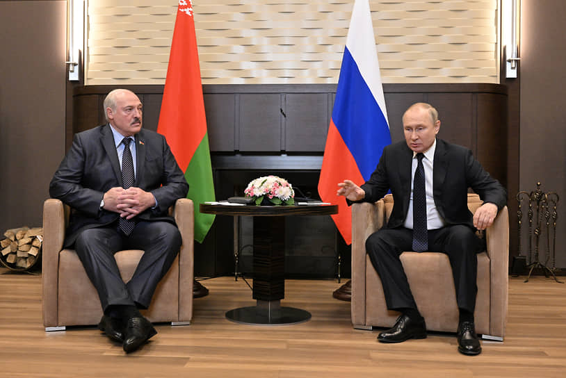 Александр Лукашенко и Владимир Путин