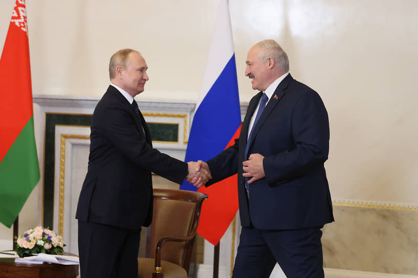 Владимир Путин и Александр Лукашенко 