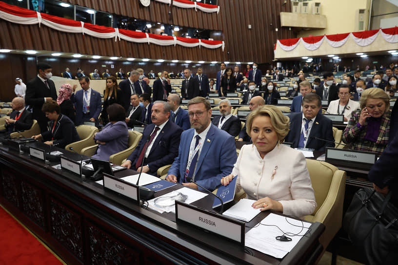 Валентина Матвиенко на парламентской встрече G20 