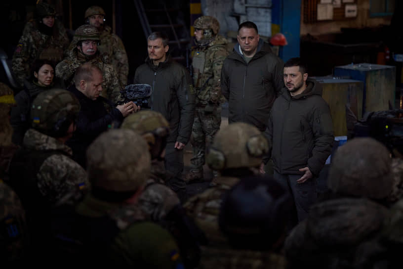 Посещение Владимиром Зеленским Бахмута