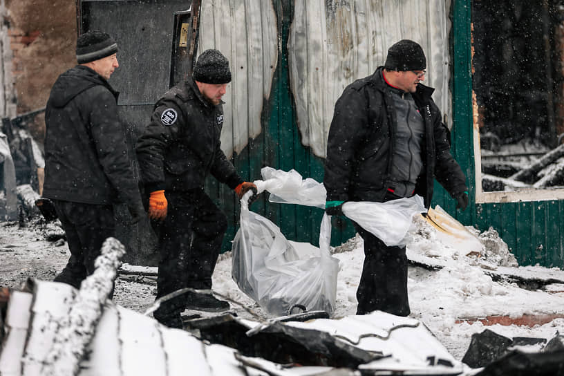 Пожар в доме престарелых в Кемерово 