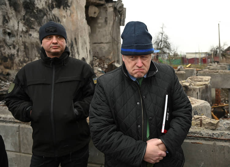 Борис Джонсон в Бородянке