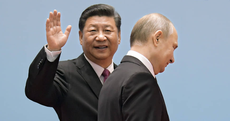 Си Цзиньпин и Владимир Путин во время встречи в 2019 году