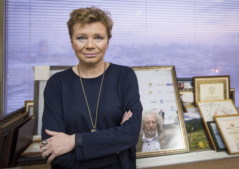 Оксана Баршева (Ксения Ларина; признана иностранным агентом) в 2014 году