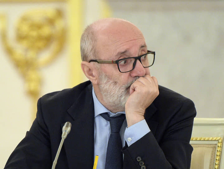 Лев Амбиндер на заседании Совета при президенте России по развитию гражданского общества и правам человека в декабре 2019 года 
