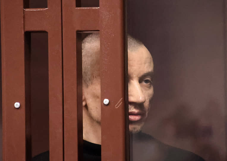Обвиняемый Александр Погорелов во время заседания суда 