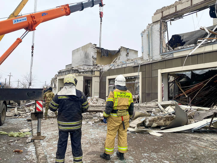 Место удара в Лисичанске