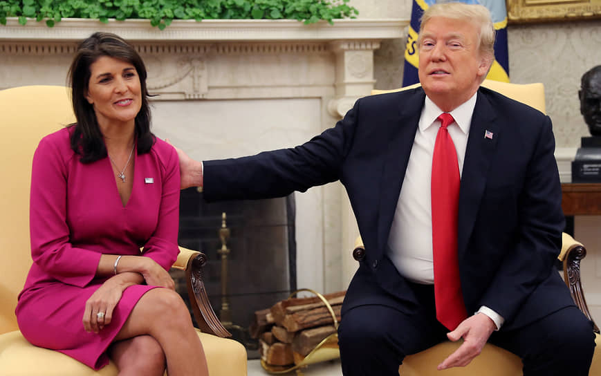 Никки Хейли и Дональд Трамп