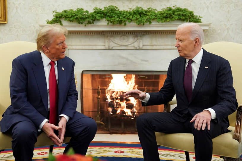 Дональд Трамп (слева) и Джо Байден 