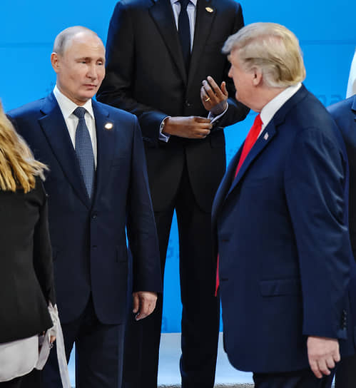 Владимир Путин и Дональд Трамп на саммите G20 в Буэнос-Айресе (2018 год) 