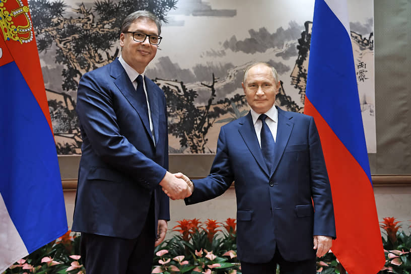 Александр Вучич и Владимир Путин