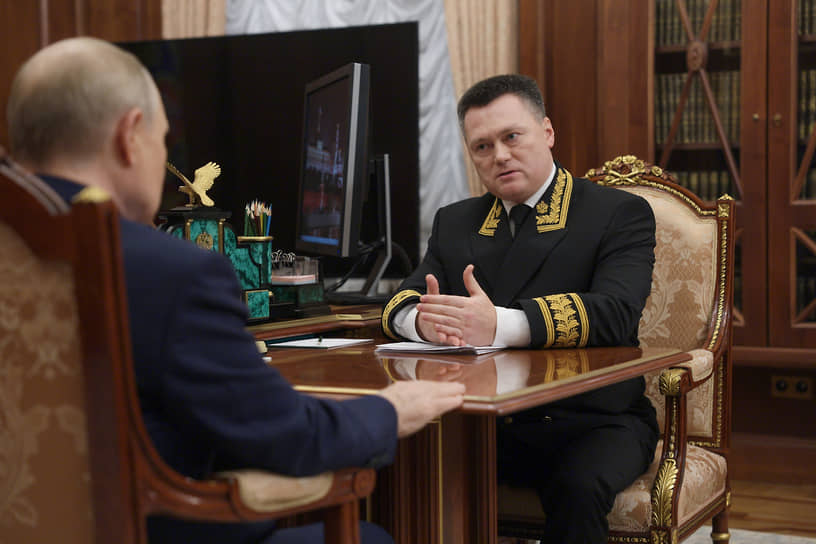 Игорь Краснов на встрече с Владимиром Путиным 