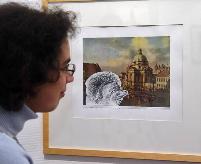 Выставка художника Михаила Гробмана «Метаморфозы коллажа» в 2009 году в Московском музее современного искусства на Петровке 
