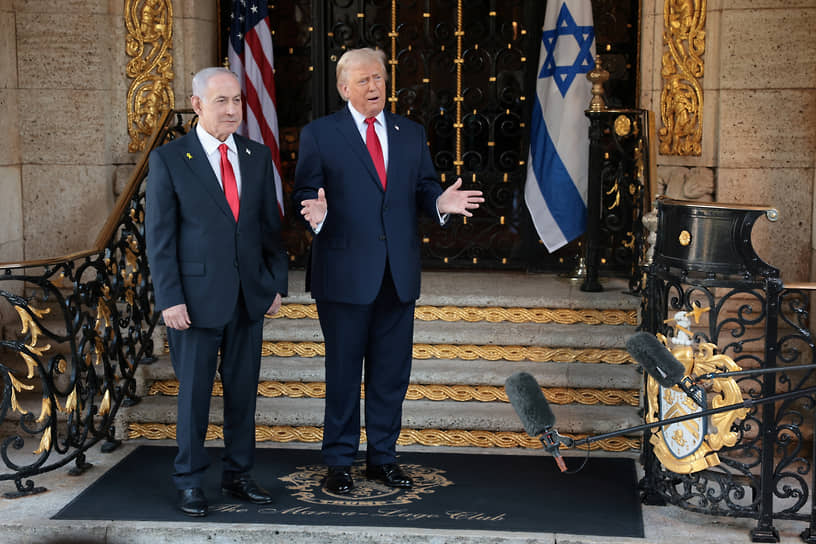 Биньямин Нетаньяху и Дональд Трамп 