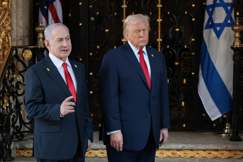 Премьер-министр Израиля Биньямин Нетаньяху и президент США Дональд Трамп