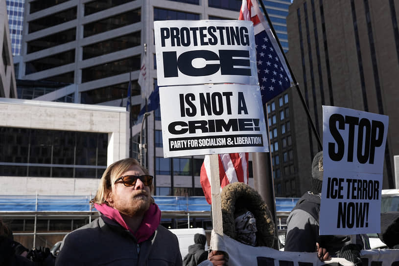 Протесты против действий ICE в Миннеаполисе