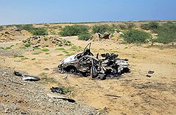 Ракета уничтожила автомобиль, в котором ехал воспитанник и наследник "министра вооружений" ХАМАСа 