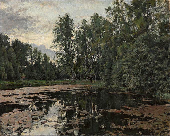 "Заросший пруд. Домотканово". 1888 год