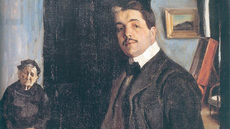 "Портрет С.П. Дягилева с няней". 1906   