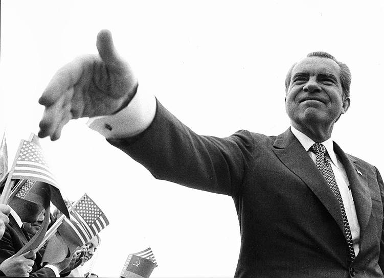 Президент США Ричард Никсон в Москве. 1974 год