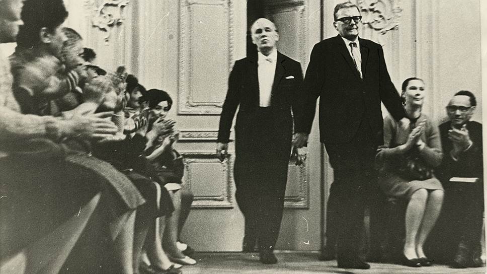 Дмитрий Шостакович и Святослав Рихтер после первого исполнения в Ленинграде Сонаты для скрипки и фортепиано