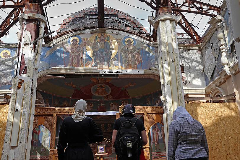 От храма остался один остов