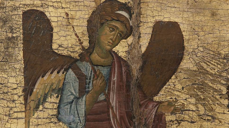 Фрагмент иконы "Великомученик Георгий со сценами жития". XIII век 