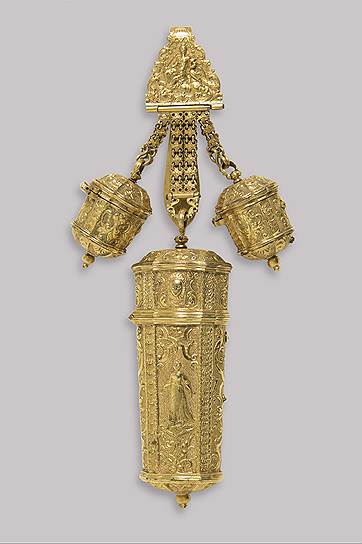 Шатлен с несессером и двумя ароматниками. Европа. 1760-е гг.