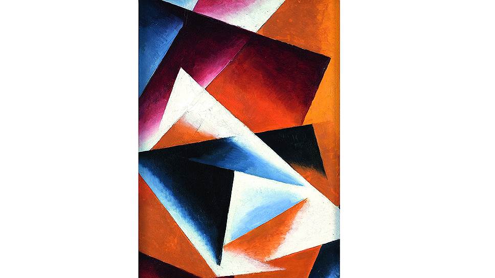 Любовь Попова. «Оранжевая живописная архитектоника». 1918