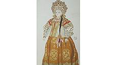 Иван Билибин. Эскиз костюма ткачихи к опере Римского-Корсакова «Сказка о царе Салтане». 1936 год