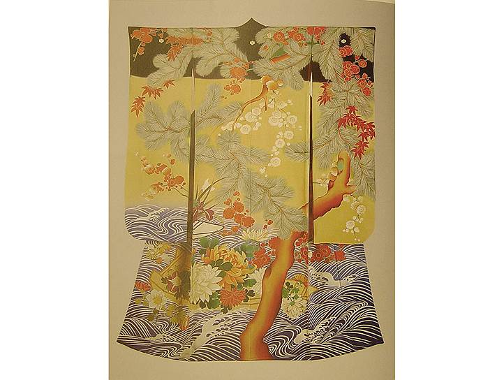 Кимоно для молодой женщины из шелкового крепа (1910-1926)
