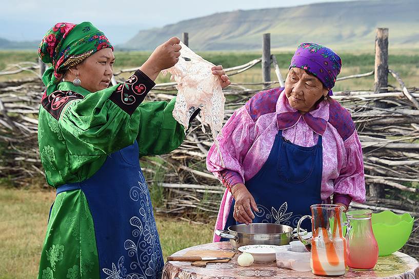 Приготовление национальной еды