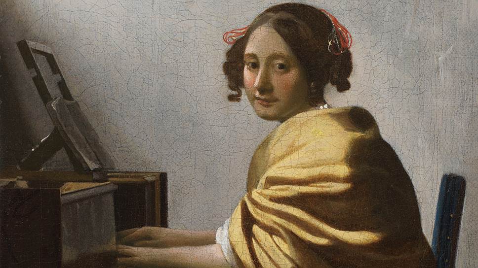 Ян Вермеер Делфтский. "Девушка за верджинелом". Около 1670-1672 годов