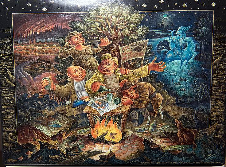 Художник Грачев не только иконы писать умеет. 