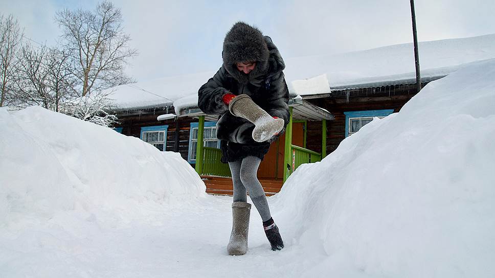 Снег даже в валенке — вот это поиграли в снежки!