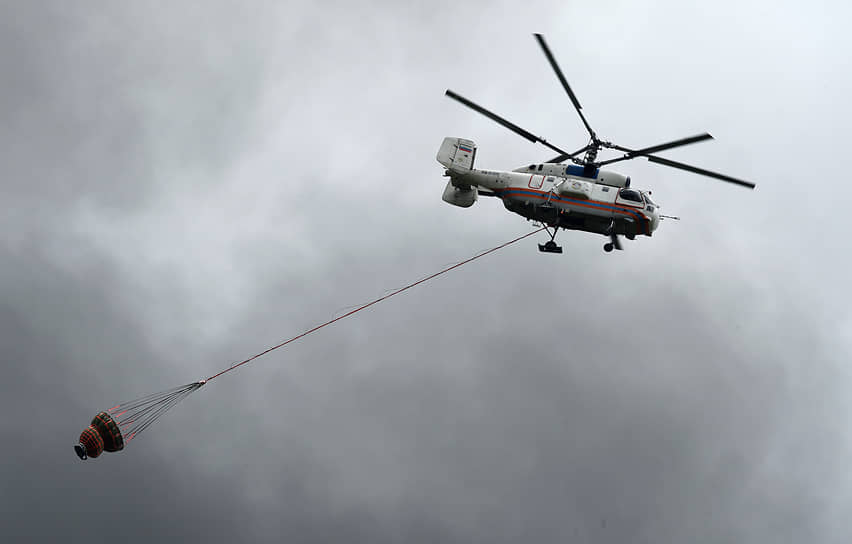 В тушении пожара принимала участие авиация… 