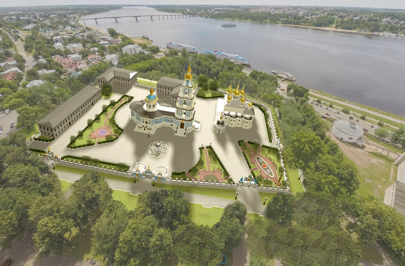 Таким будет Костромской кремль (цифровая модель)