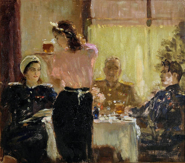 Александр Самохвалов. «Встреча друзей». 1945 год 
